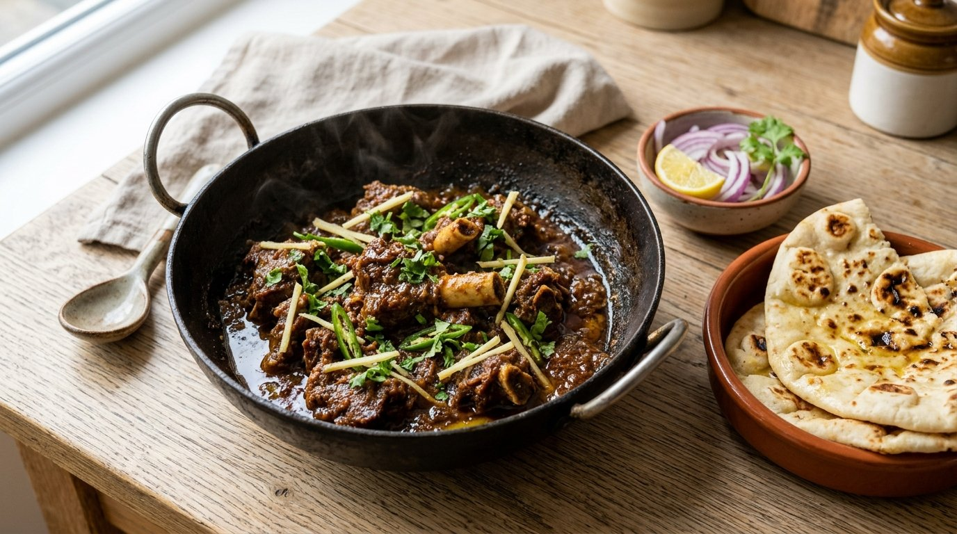 Bhuna gosht: Pakistani slow-cooked mutton with a dry masala