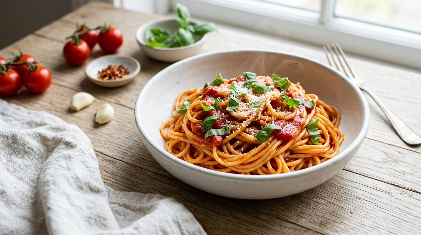 Spaghetti al pomodoro: a classic Italian tomato pasta