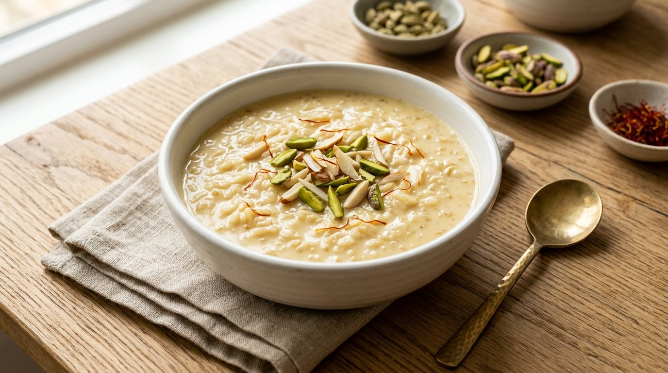 Kheer: a creamy rice pudding from South Asia